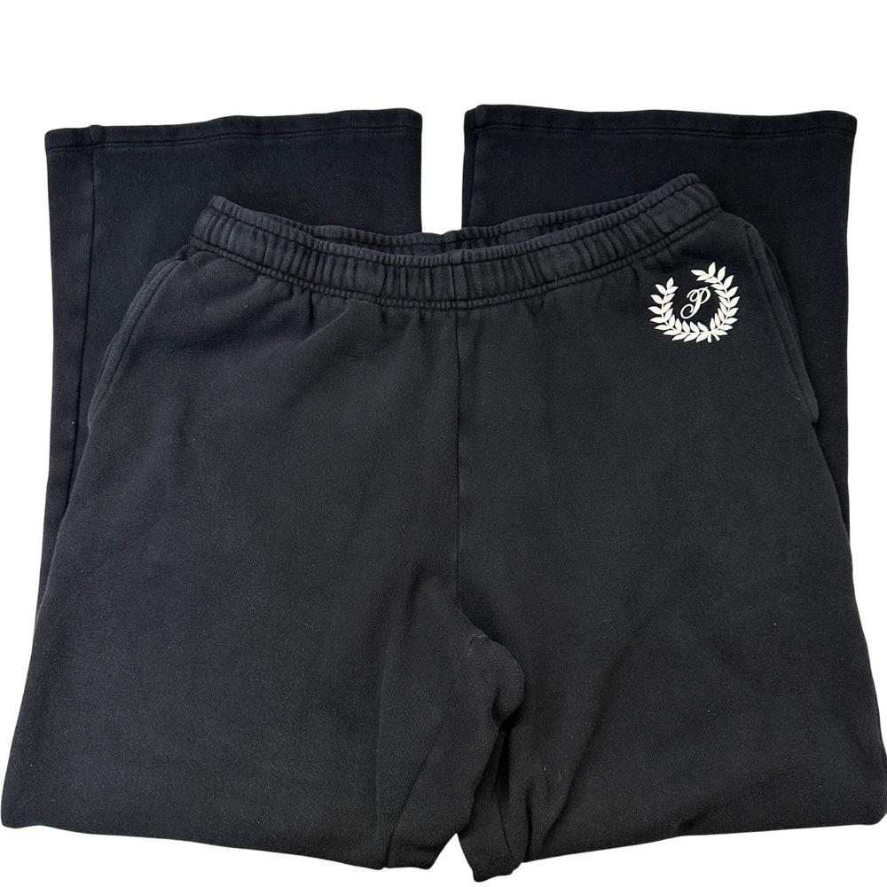 Victoria's Secret PINK Everyday Fleece High Waist Flare Sweatpants Large Black - Picture 3 of 11